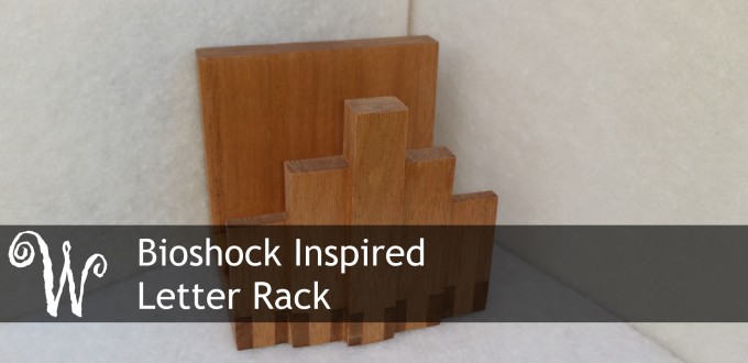 BioShock Inspired Letter Rack