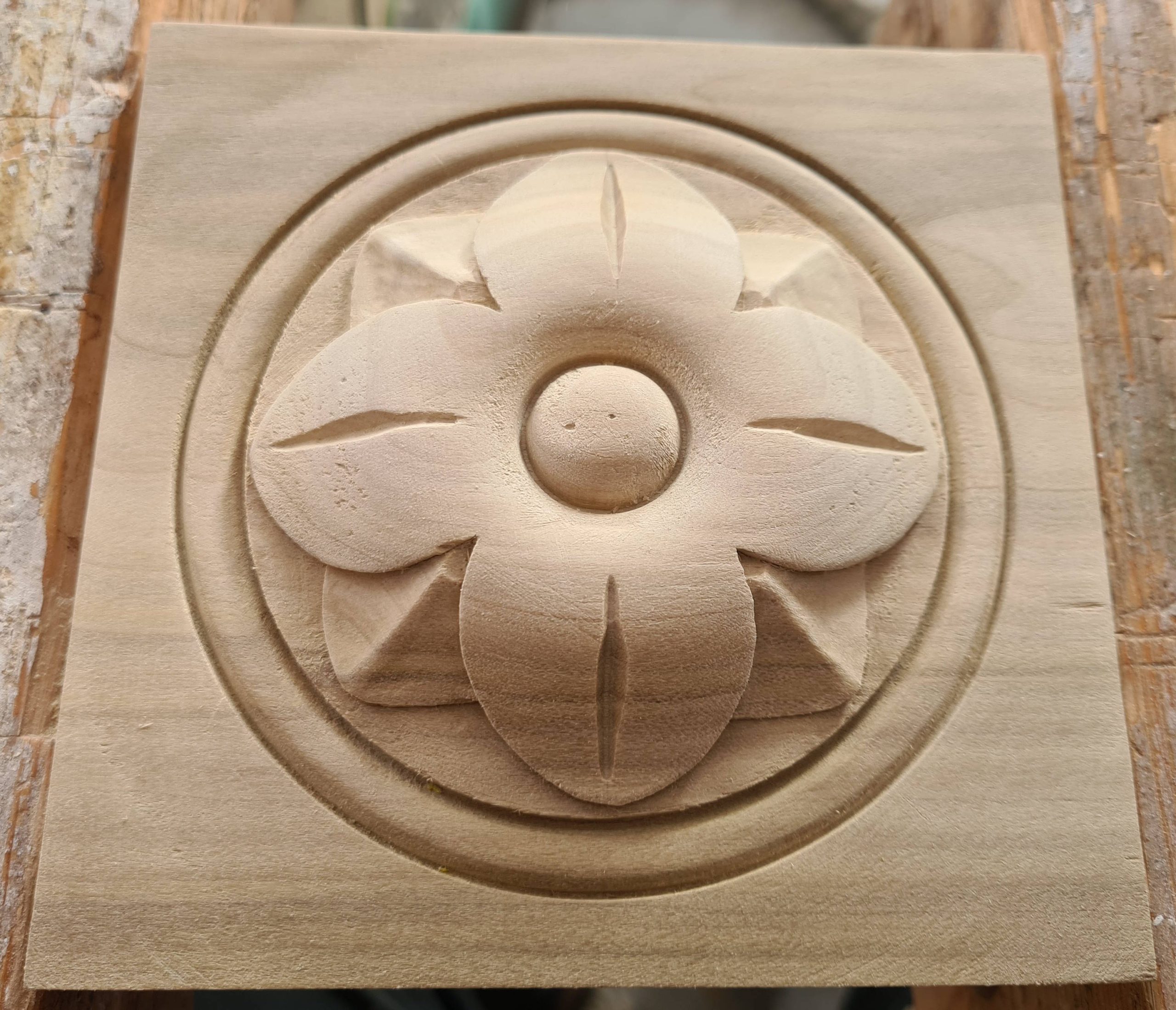 Wooden Rosette